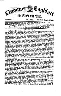 Lindauer Tagblatt für Stadt und Land Mittwoch 26. August 1863