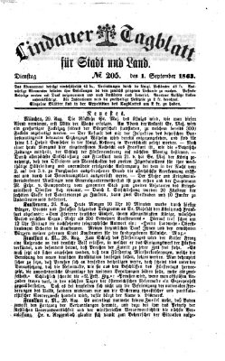 Lindauer Tagblatt für Stadt und Land Dienstag 1. September 1863