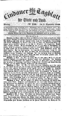 Lindauer Tagblatt für Stadt und Land Montag 7. September 1863