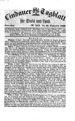 Lindauer Tagblatt für Stadt und Land Donnerstag 10. September 1863