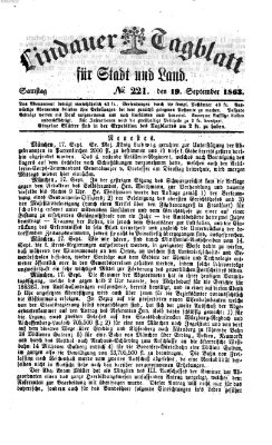 Lindauer Tagblatt für Stadt und Land Samstag 19. September 1863