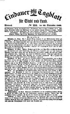 Lindauer Tagblatt für Stadt und Land Mittwoch 23. September 1863