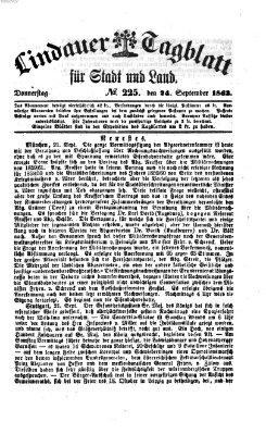 Lindauer Tagblatt für Stadt und Land Donnerstag 24. September 1863