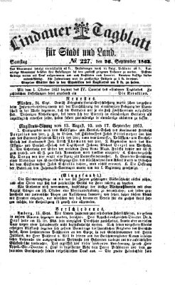 Lindauer Tagblatt für Stadt und Land Samstag 26. September 1863