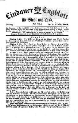 Lindauer Tagblatt für Stadt und Land Montag 5. Oktober 1863