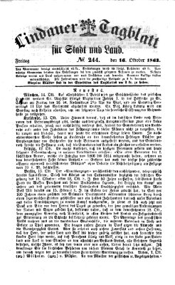 Lindauer Tagblatt für Stadt und Land Freitag 16. Oktober 1863