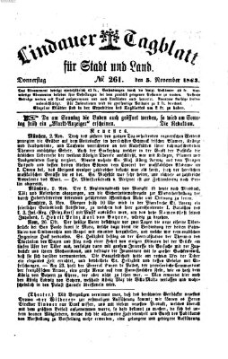 Lindauer Tagblatt für Stadt und Land Donnerstag 5. November 1863