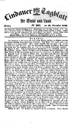 Lindauer Tagblatt für Stadt und Land Freitag 13. November 1863