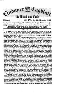 Lindauer Tagblatt für Stadt und Land Mittwoch 25. November 1863