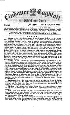 Lindauer Tagblatt für Stadt und Land Freitag 4. Dezember 1863