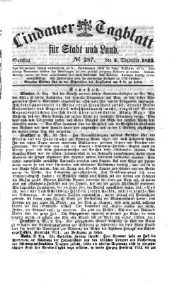 Lindauer Tagblatt für Stadt und Land Samstag 5. Dezember 1863