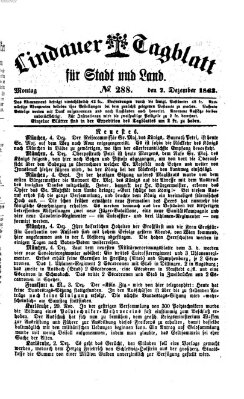 Lindauer Tagblatt für Stadt und Land Montag 7. Dezember 1863