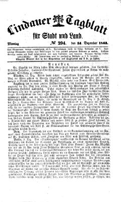 Lindauer Tagblatt für Stadt und Land Montag 14. Dezember 1863