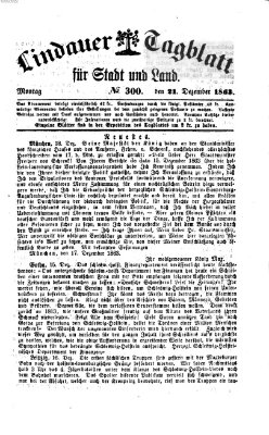 Lindauer Tagblatt für Stadt und Land Montag 21. Dezember 1863