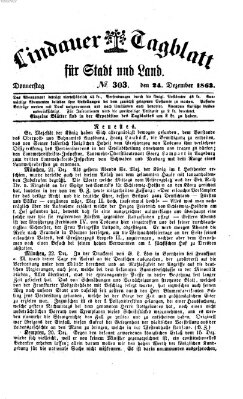 Lindauer Tagblatt für Stadt und Land Donnerstag 24. Dezember 1863