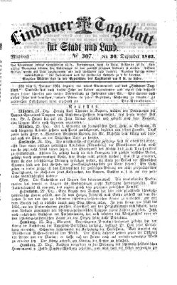 Lindauer Tagblatt für Stadt und Land Mittwoch 30. Dezember 1863