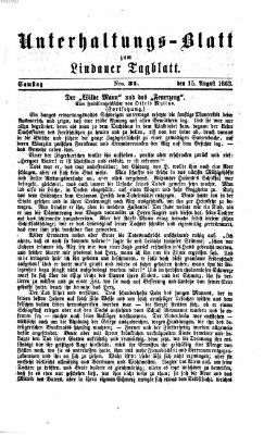 Lindauer Tagblatt für Stadt und Land. Unterhaltungs-Blatt zum Lindauer Tagblatt (Lindauer Tagblatt für Stadt und Land) Samstag 15. August 1863