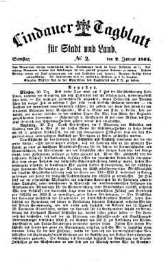 Lindauer Tagblatt für Stadt und Land Samstag 2. Januar 1864