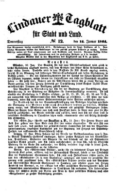 Lindauer Tagblatt für Stadt und Land Donnerstag 14. Januar 1864