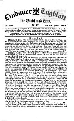 Lindauer Tagblatt für Stadt und Land Mittwoch 20. Januar 1864