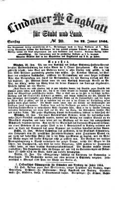 Lindauer Tagblatt für Stadt und Land Samstag 23. Januar 1864