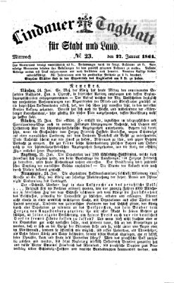 Lindauer Tagblatt für Stadt und Land Mittwoch 27. Januar 1864