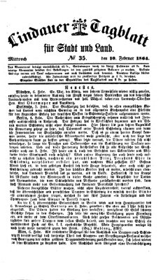 Lindauer Tagblatt für Stadt und Land Mittwoch 10. Februar 1864