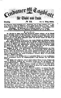 Lindauer Tagblatt für Stadt und Land Dienstag 1. März 1864