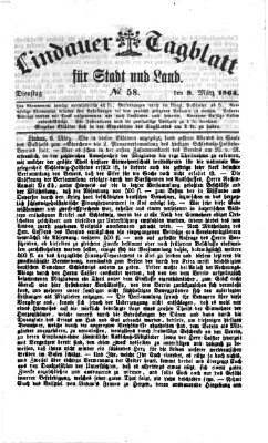 Lindauer Tagblatt für Stadt und Land Dienstag 8. März 1864