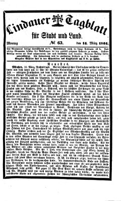 Lindauer Tagblatt für Stadt und Land Montag 14. März 1864