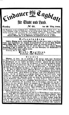 Lindauer Tagblatt für Stadt und Land Samstag 19. März 1864