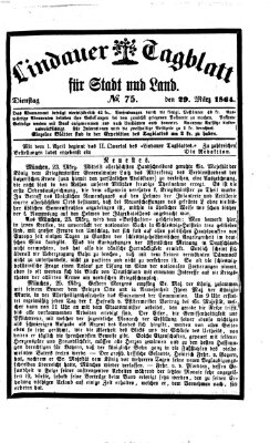 Lindauer Tagblatt für Stadt und Land Dienstag 29. März 1864