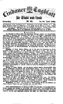 Lindauer Tagblatt für Stadt und Land Donnerstag 21. April 1864