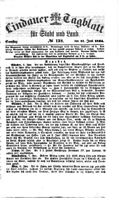 Lindauer Tagblatt für Stadt und Land Samstag 11. Juni 1864