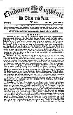 Lindauer Tagblatt für Stadt und Land Samstag 18. Juni 1864