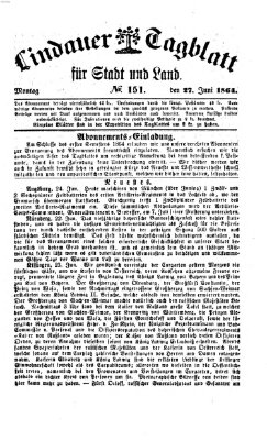 Lindauer Tagblatt für Stadt und Land Montag 27. Juni 1864