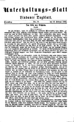 Lindauer Tagblatt für Stadt und Land. Unterhaltungs-Blatt zum Lindauer Tagblatt (Lindauer Tagblatt für Stadt und Land) Samstag 13. Februar 1864