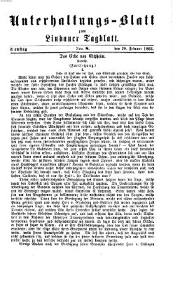 Lindauer Tagblatt für Stadt und Land. Unterhaltungs-Blatt zum Lindauer Tagblatt (Lindauer Tagblatt für Stadt und Land) Samstag 20. Februar 1864