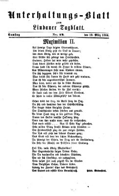 Lindauer Tagblatt für Stadt und Land. Unterhaltungs-Blatt zum Lindauer Tagblatt (Lindauer Tagblatt für Stadt und Land) Samstag 19. März 1864