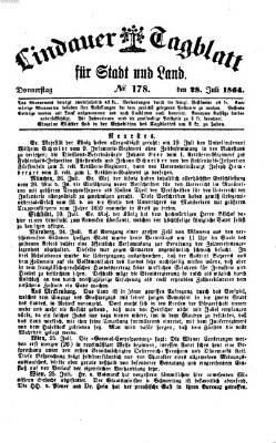 Lindauer Tagblatt für Stadt und Land Donnerstag 28. Juli 1864