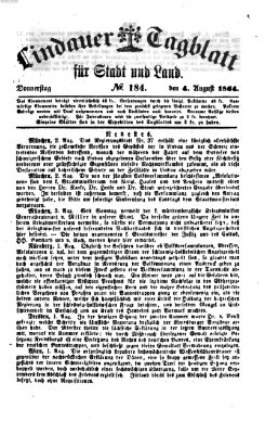 Lindauer Tagblatt für Stadt und Land Donnerstag 4. August 1864