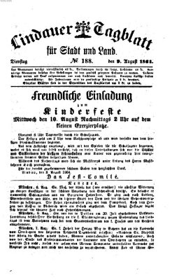 Lindauer Tagblatt für Stadt und Land Dienstag 9. August 1864