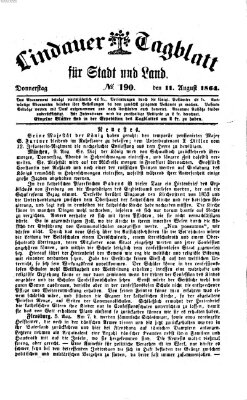 Lindauer Tagblatt für Stadt und Land Donnerstag 11. August 1864