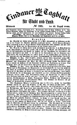 Lindauer Tagblatt für Stadt und Land Mittwoch 17. August 1864