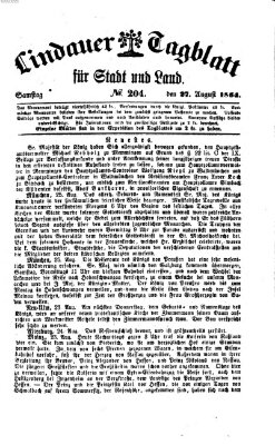 Lindauer Tagblatt für Stadt und Land Samstag 27. August 1864