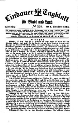 Lindauer Tagblatt für Stadt und Land Donnerstag 1. September 1864