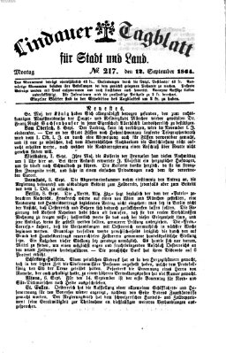 Lindauer Tagblatt für Stadt und Land Montag 12. September 1864