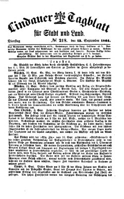 Lindauer Tagblatt für Stadt und Land Dienstag 13. September 1864