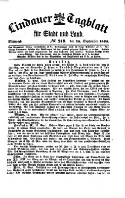 Lindauer Tagblatt für Stadt und Land Mittwoch 14. September 1864