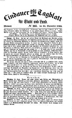 Lindauer Tagblatt für Stadt und Land Mittwoch 21. September 1864